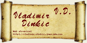Vladimir Dinkić vizit kartica